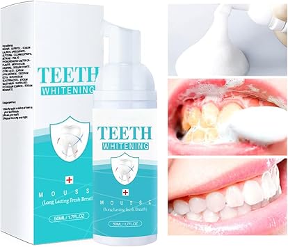 Teeth Whitening Mousse - Refreshing Breath Deep Cleaning Foam Toothpaste Natural Mouth Wash Water, Ultra Fine Mousse Foam To Reduce Stains
