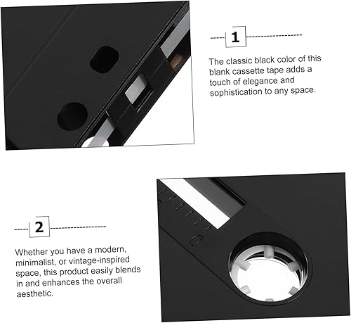 Miniatura 8 de Homoyoyo Paquete de 4 cintas de casete en blanco mate para grabación, cintas de audio grabables