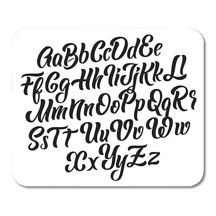 Amazon マウスパッドハンドホワイトレター手書きレタリングアルファベットブラックアルファベットスクリプトマウスパッドノートブック デスクトップコンピューターマットオフィス用品 Abkola マウスパッド 通販 Amazon マウスパッドハンドホワイトレター手書きレタリングアルファベットブラックアルファベットスクリプトマウスパッドノートブック デスクトップコンピューターマットオフィス用品 Abkola マウスパッド 通販