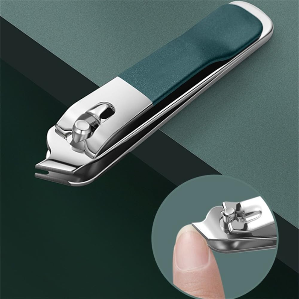 Juego de cortaúñas, Tijeras de uñas portátiles, Herramienta de manicura y pedicura de Acero Inoxidable, Cuidado de Las uñas de Las Manos y los pies, Verde Degradado