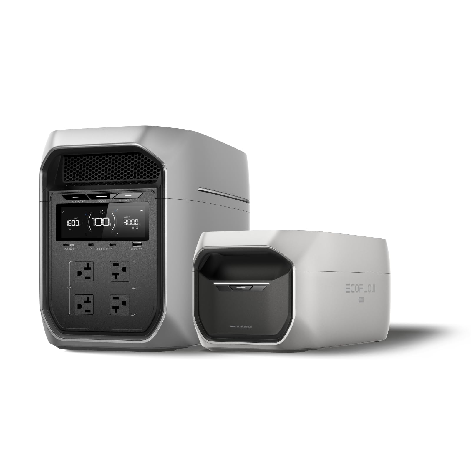 EF ECOFLOW Portable Power Station Delta 3 MAX Plus with Delta 3