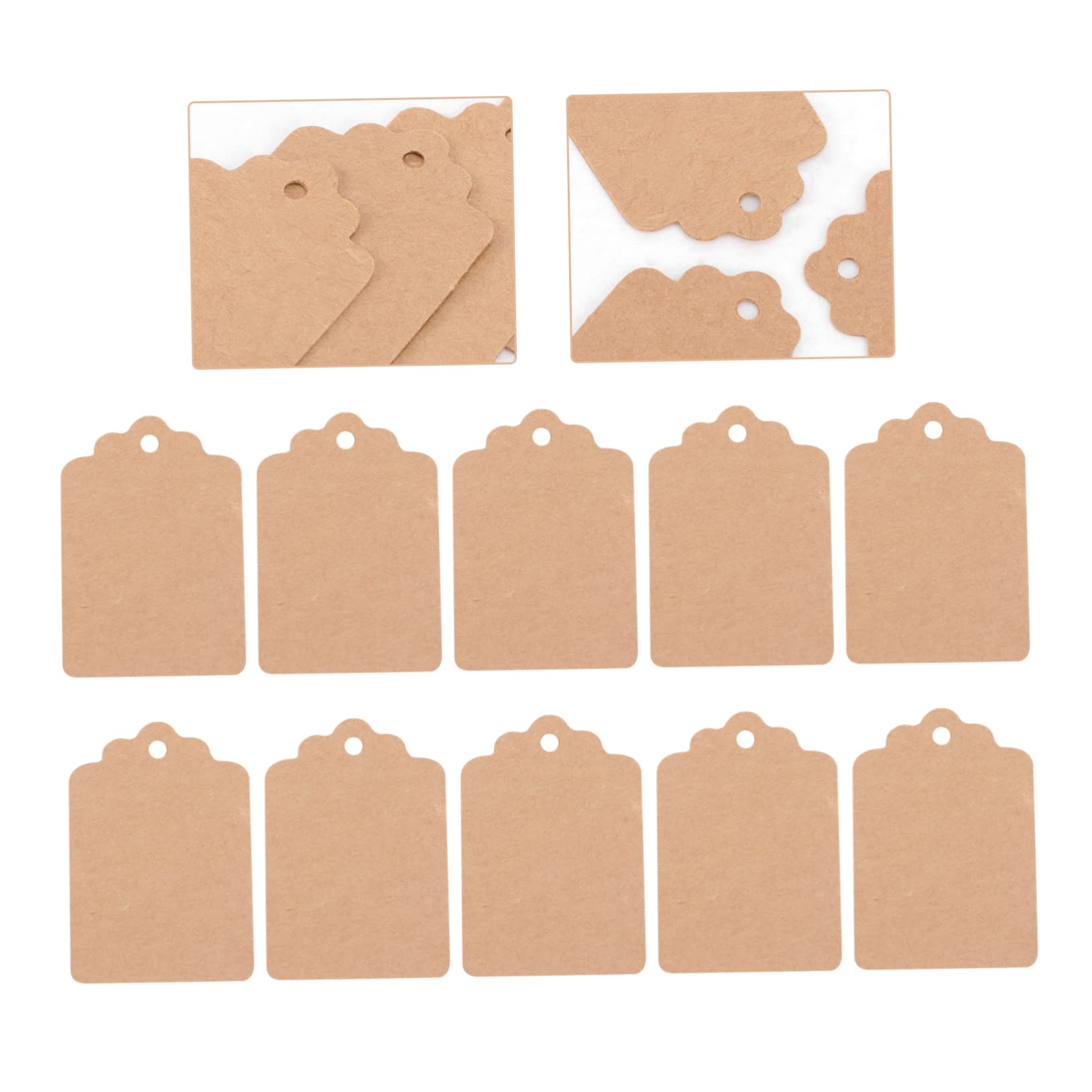 Etiketten Kraftpapier Beige mit Loch Halloween Geschenkideen