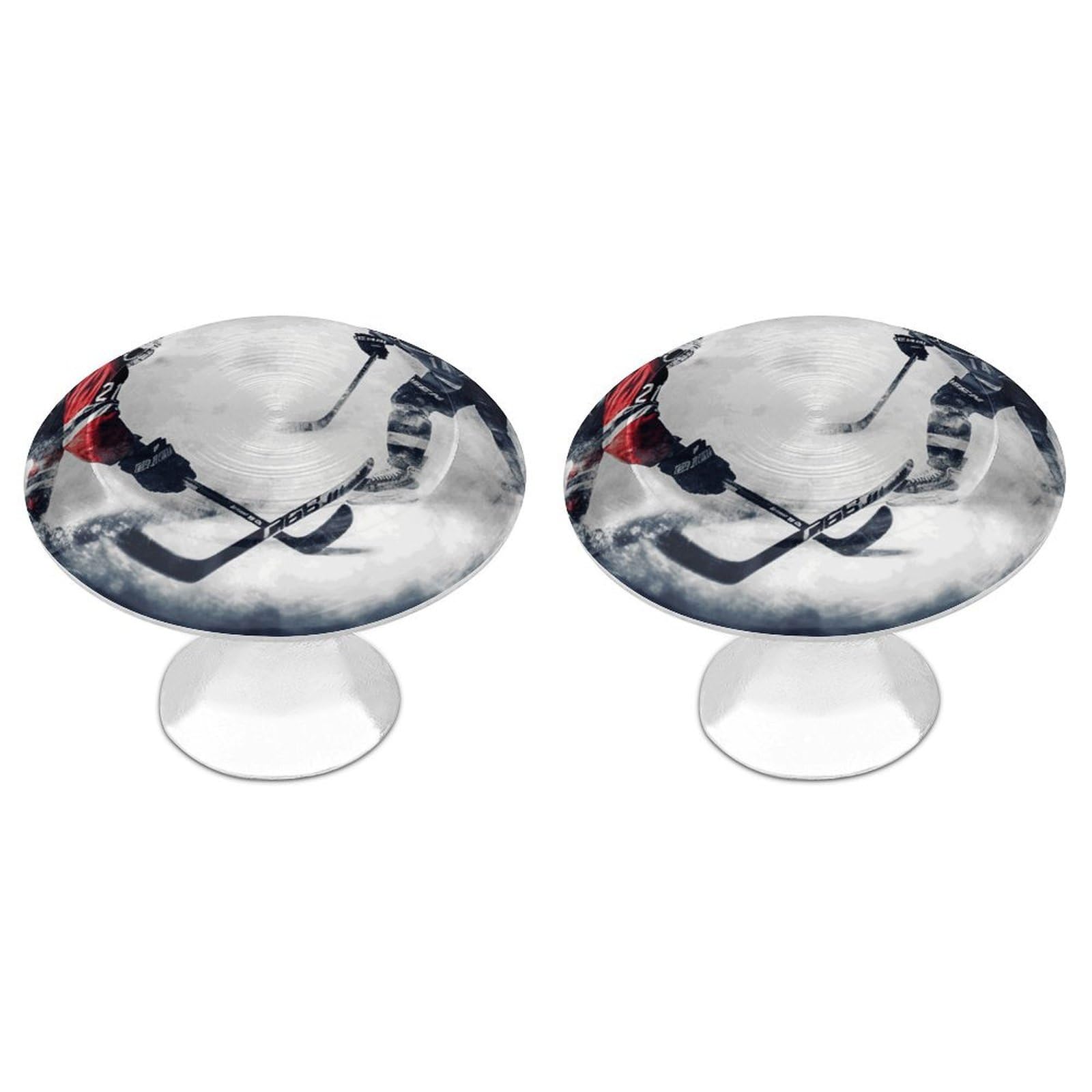 Btcowzrv Style Ice Hockey Art 2 Pack Cabinet Knobs Drawer Pulls