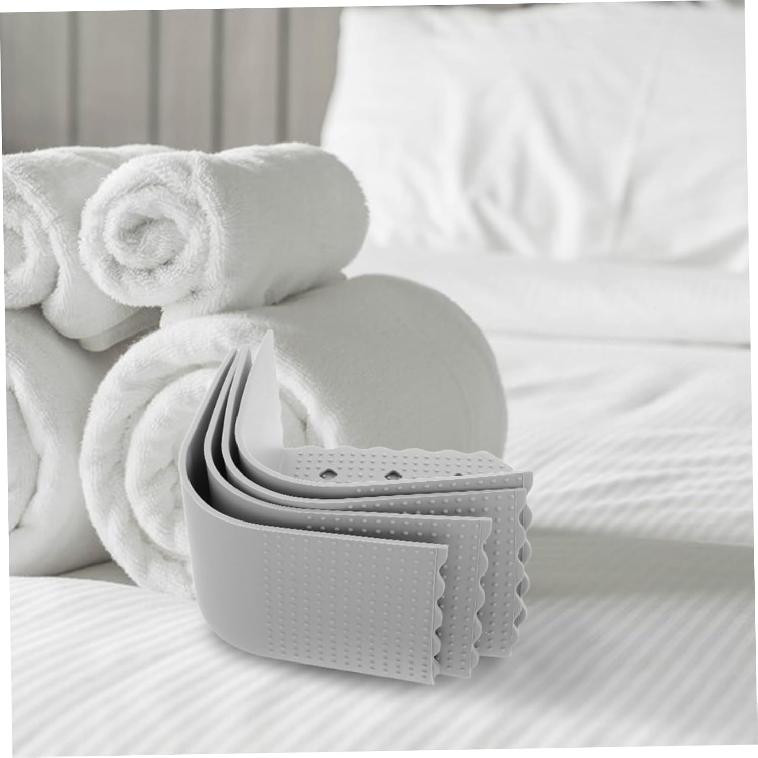 Cabilock 4pcs Silicone Bed Sheet Fasteners Invisible Slip Stabilizers for Fitted Bed for Use Slip Resistant Grippers for Enhanced Sleep Comfort