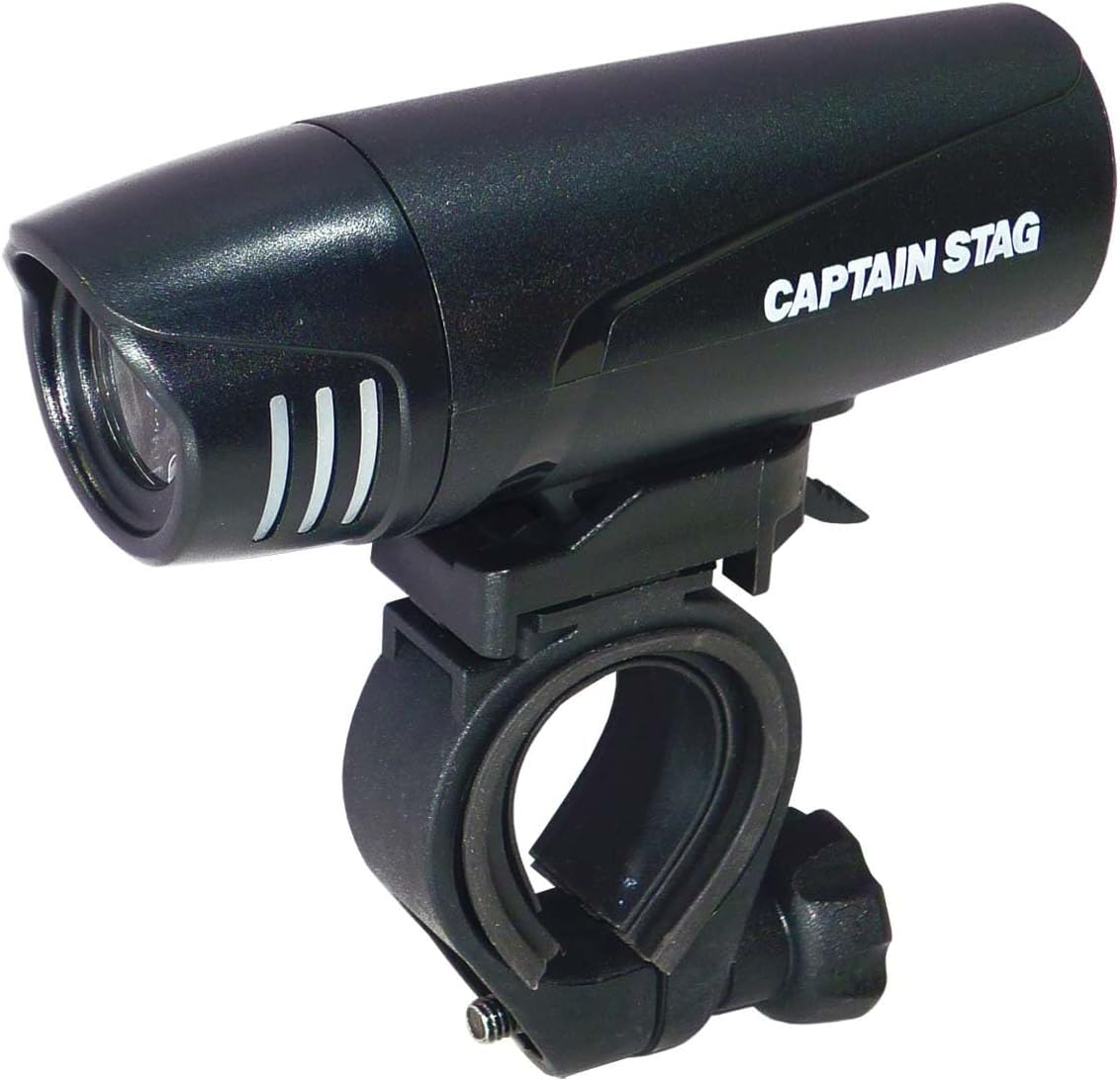 Captain Stag Y-5013 Bicycle Light, Headlight, LED, 1W, LED Front Light, Round Light Distribution, Oscillating Function, Black, JIS Standard