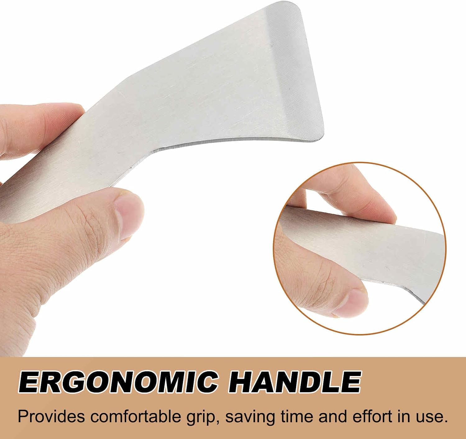 HARFINGTON Car Trim Removal Tools 7" Steel Auto Clip Lifter Car Removal Pry Bar Tools with Hole for Vehicle Door Audio Window Radio Panel Dashboard Repair, Silver image 4