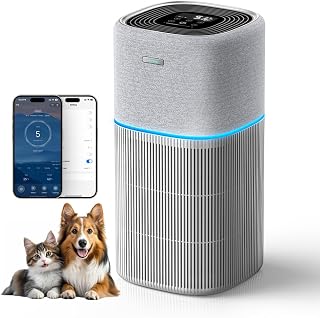 Redkey P3 Purificador de Aire, Purificador para Alergias y Mascotas para Habitaciones Hasta 100 m² | CADR 1000 m³/h Filtro True HEPA, elimina el 99,97% de Polen, Moho, Olores, Polvo, ultrasilencioso