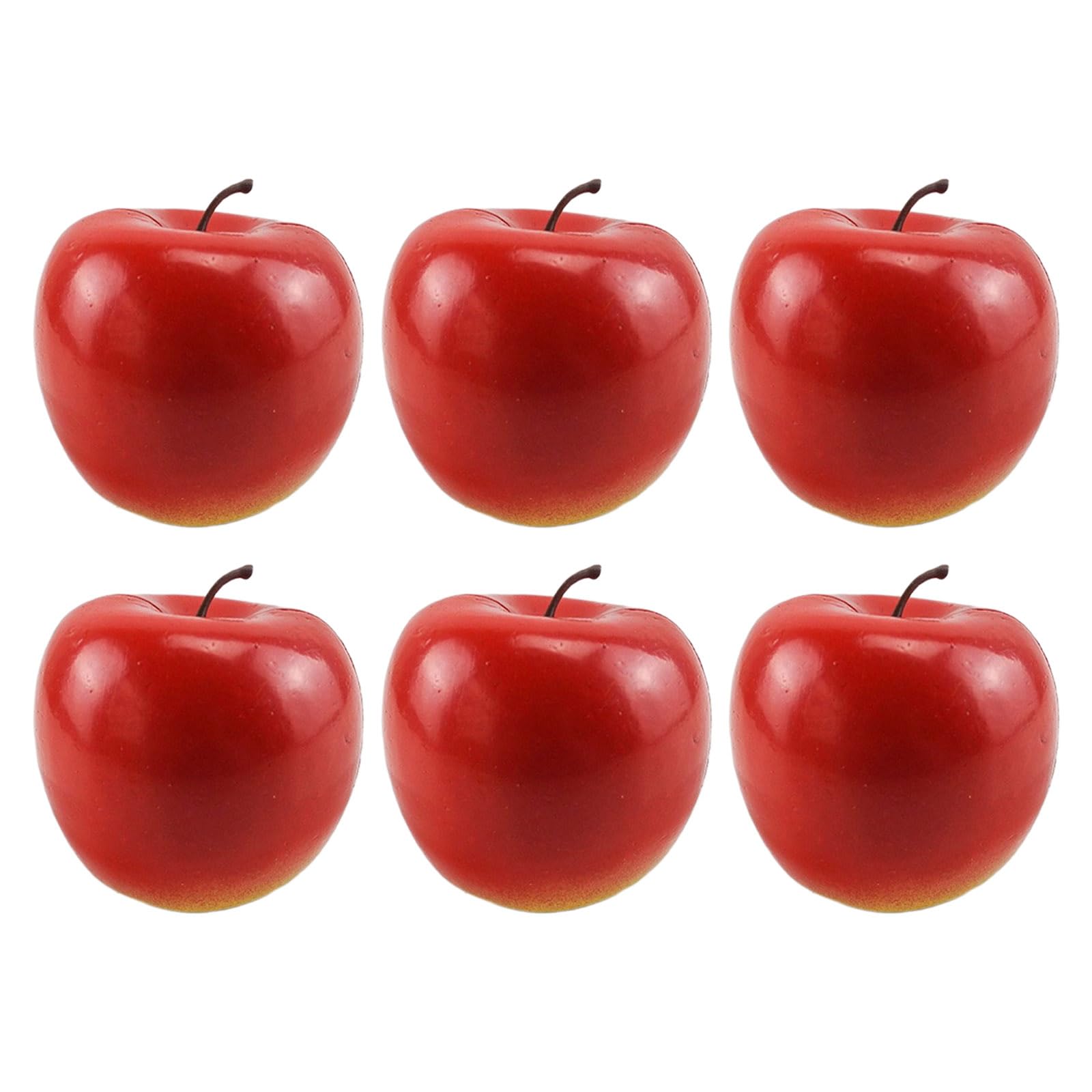 Xinsheinelry 6Pcs Artificial Friut Realistic Fake Fruit Simulation Props Photography Props, 24 Kind of Mixed