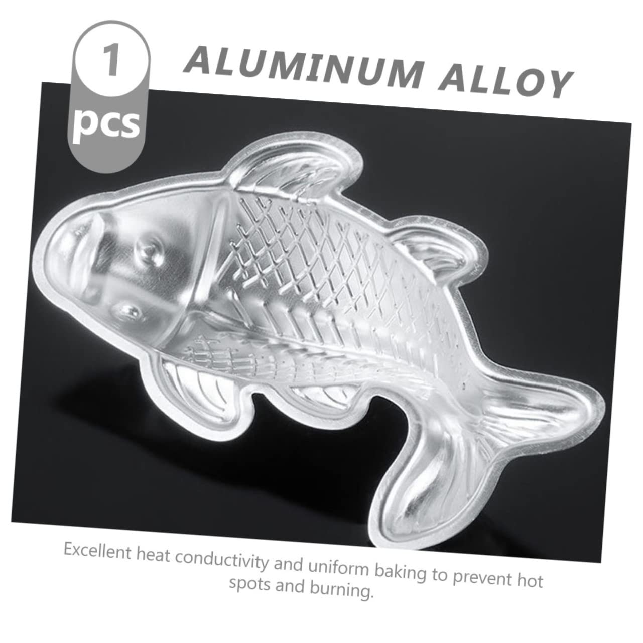MAGICLULU 3 Set Di Per Dolci in Metallo A Forma Di Pesce Stampo Per Dolci Da Forno Per Casa Hotel Ristoranti 2 Pezzi * 3