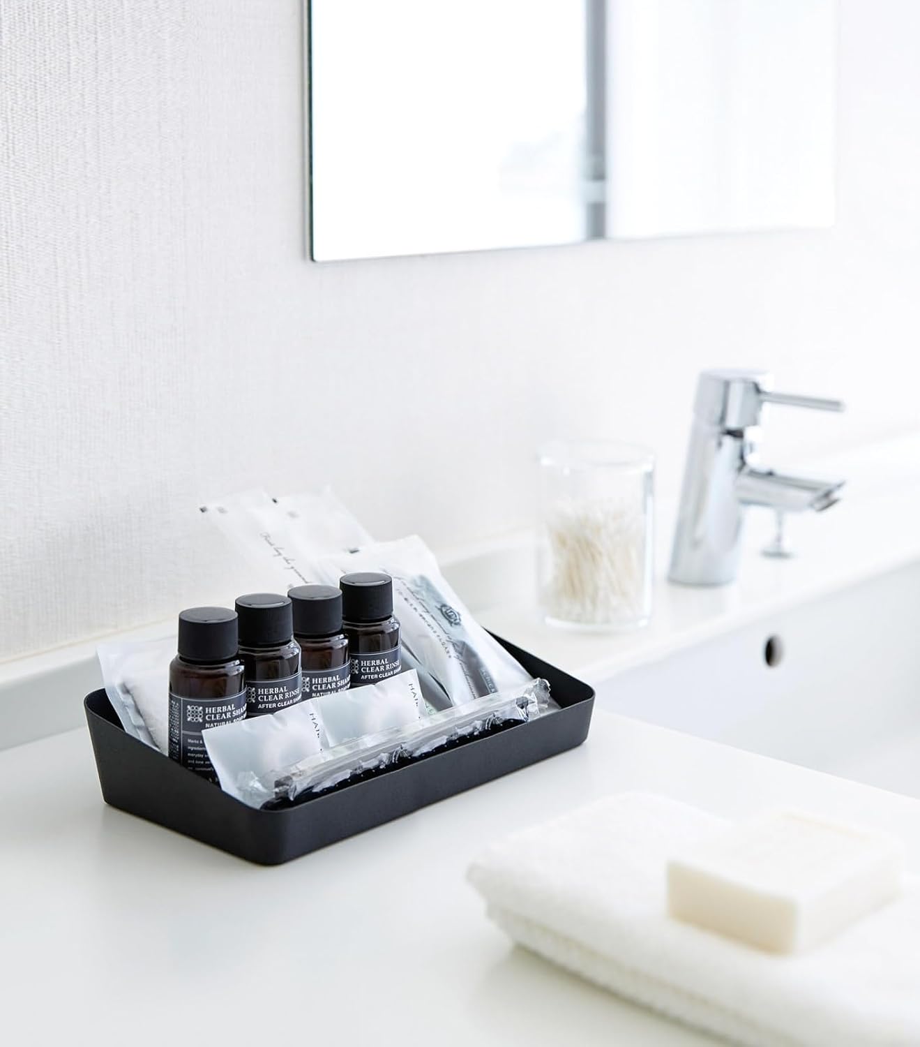 Yamazaki Home Tower Space Saving Vanity Tray - 5.25" X 11.75" - Steel