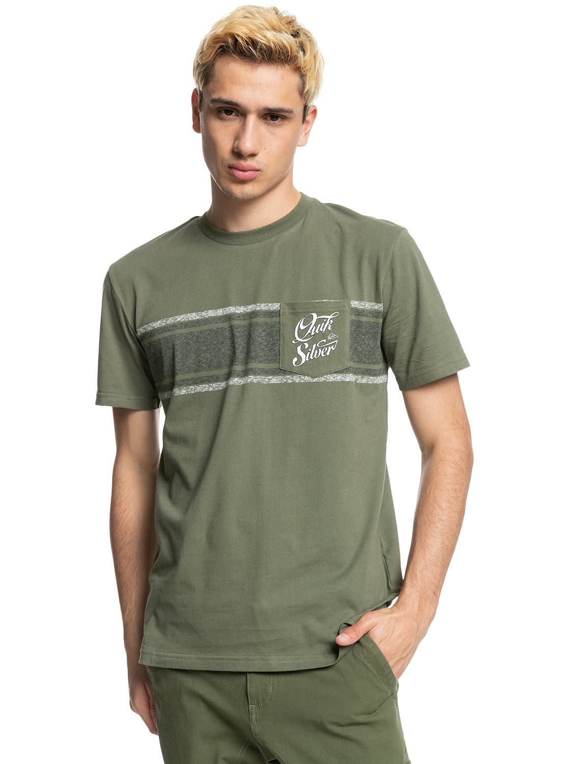 Quiksilver T-Shirt OUESSANT SS TEE - S - Green