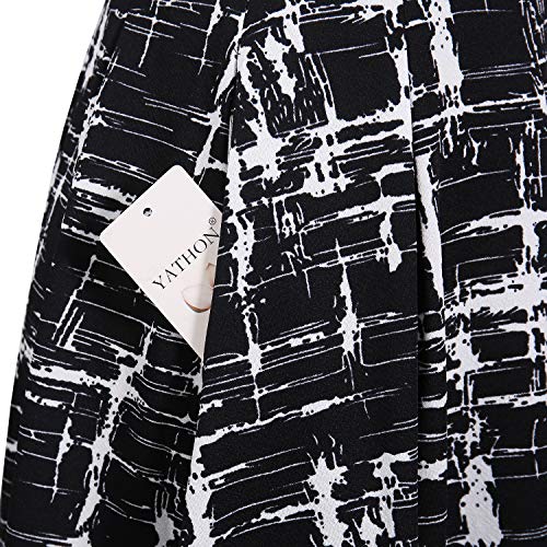 Image of Sureple Women's Retro Sleeveless Swing Casual Work Summer Party Dress with Pockets