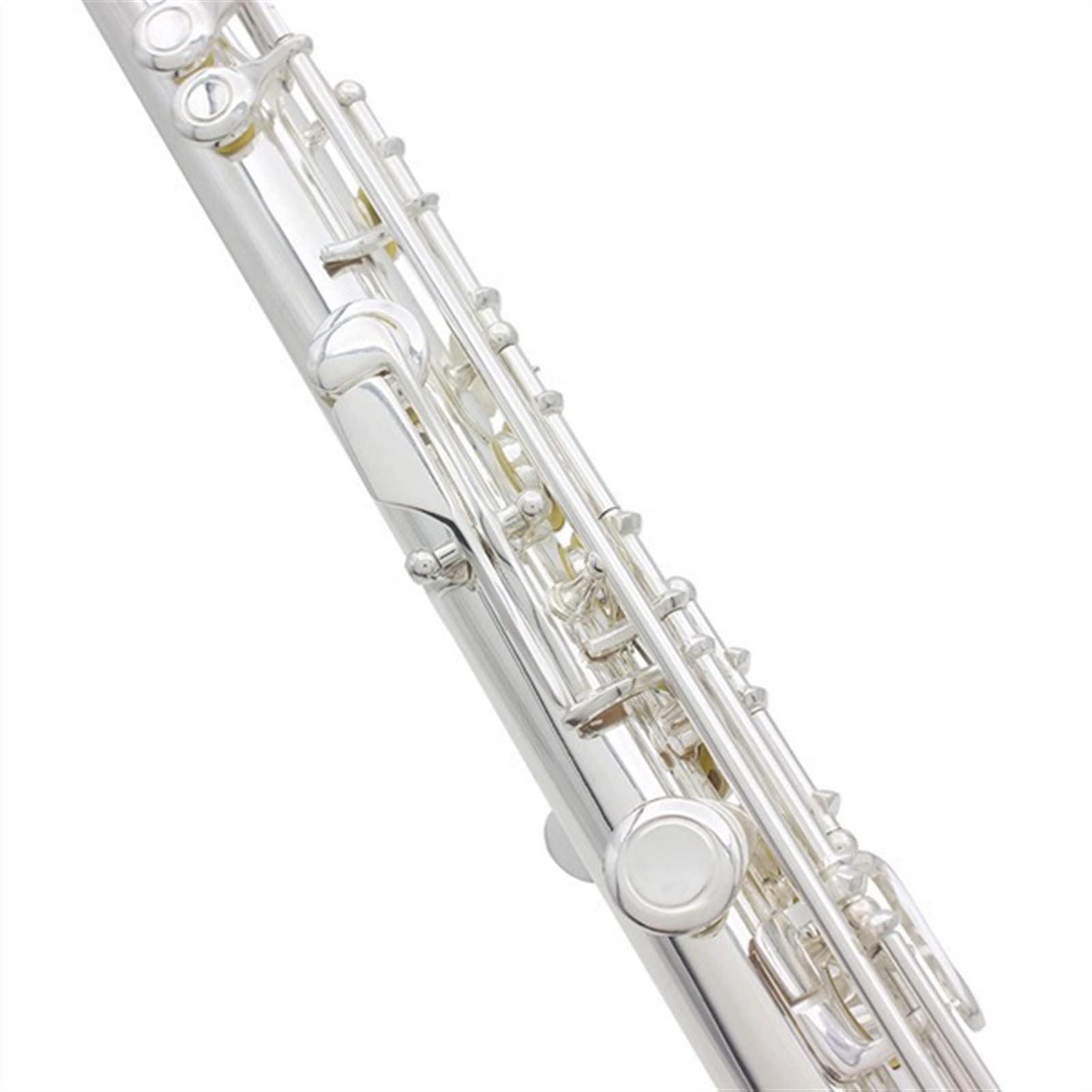 ZUZU Flauta para Instrumentos De Viento Bañada En Plata Y Cobre- níquel Flauta En C De 16 Orificios Más Estuche De Cuero Kit Flauta