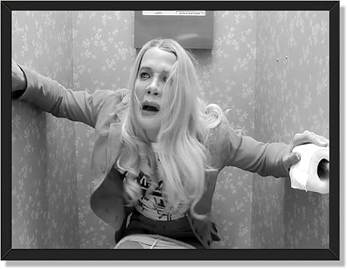 Funny White Chicks Movie Bathroom Wall Art Vintage Humor Comedy Black And White Canvas Print Art The Toilet Sign Picture Posters Classic 90s Retro