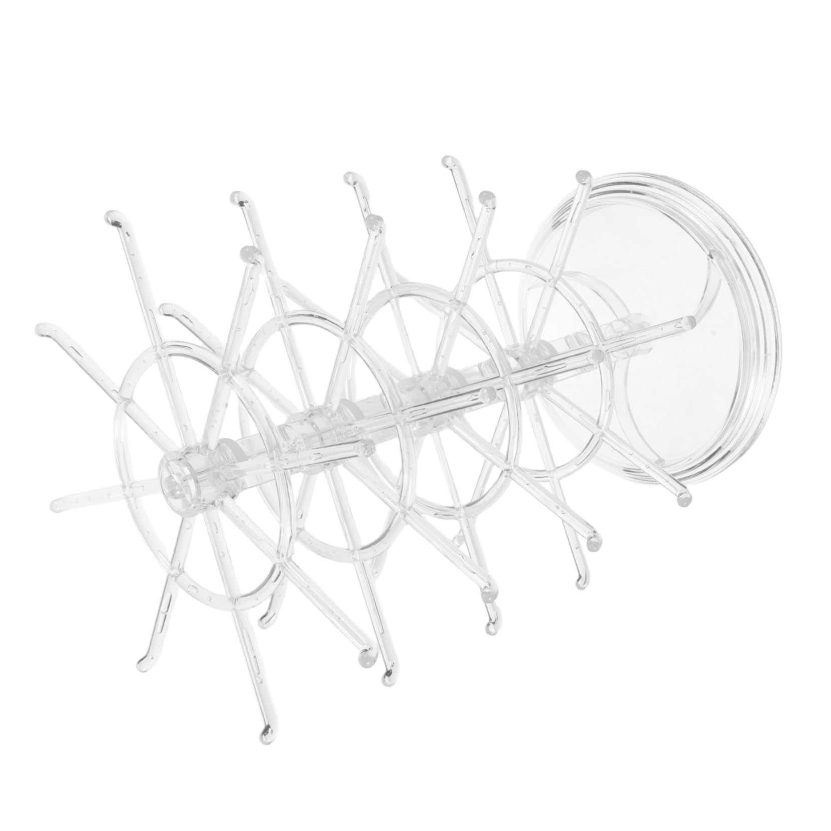 Alipis Jewelry Rotating Rack Stylish Earring Holder with Hooks Compact Organizer for Necklaces and Bracelets Decor for Busy Urban Women Versatile and Tidy Storage