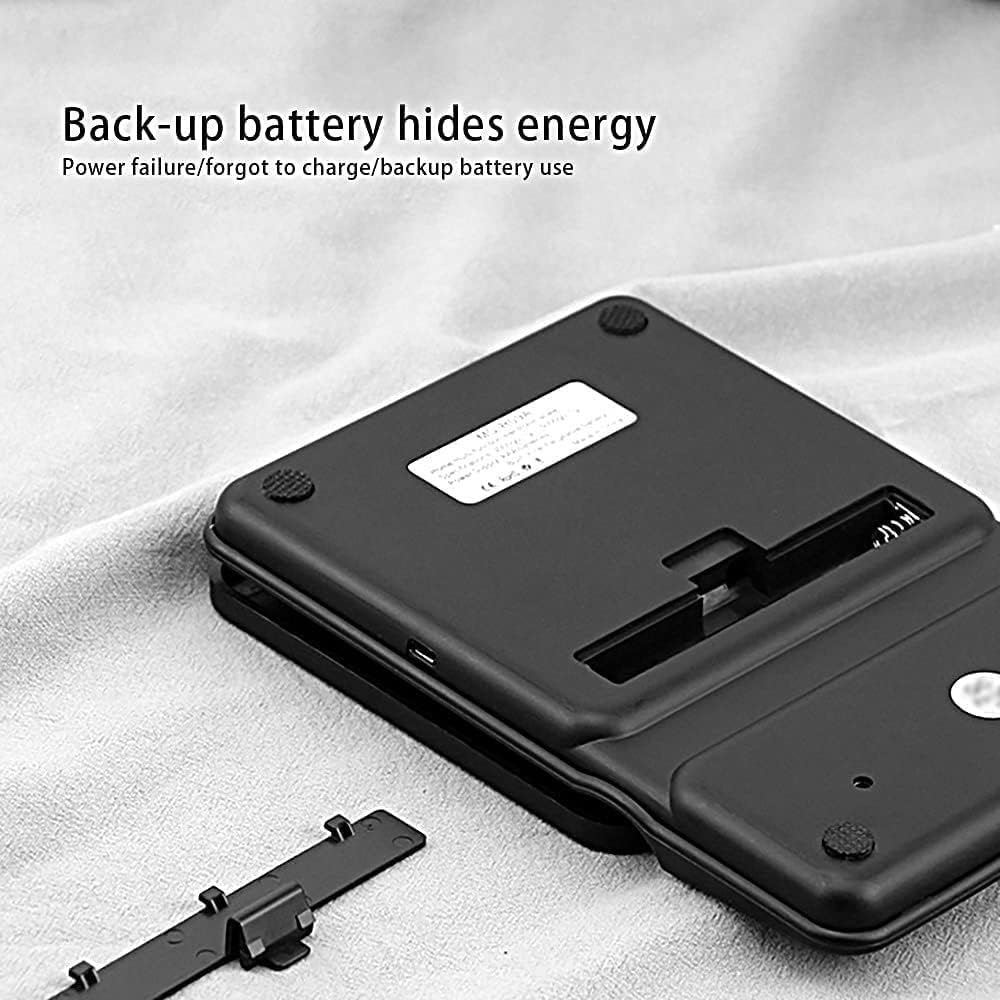 Lectric Küchenwaage, elektronische Premium-Waage, wiederaufladbar, digitale Küchenwaage, 1 g, präzise Skalierung, HD-LCD-Touchscreen, für Gewichtsverlust