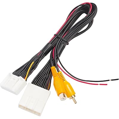 RED WOLF 24-Pin Radio Backup Camera T-Harness Fit for 2014-2019 Toyota 4Runner Highlander Sienna Add on Aftermarket Reverse Camera to Factory OEM Stereo Display Navigation