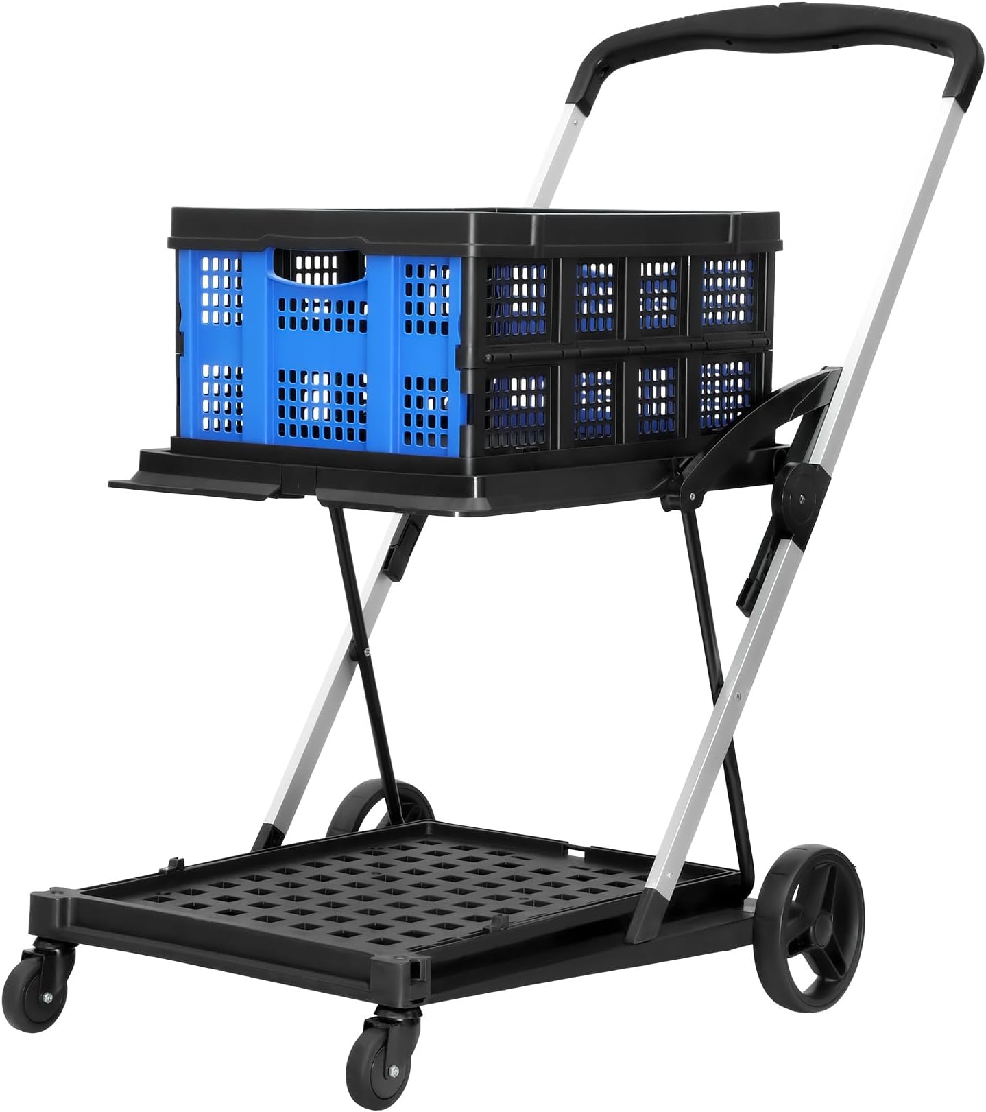 Shopping Cart Folding Utility Trolley with Included 2