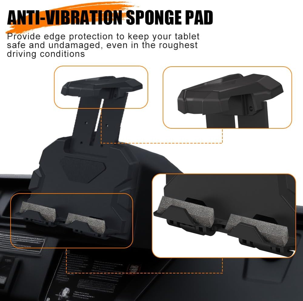 Tablet Phone Device Holder for Honda Pioneer 1000 3P 5P 6P 2022-2025,Electronic Device Holder GPS Tablet Phone Mount with Storage Box for Honda Pioneer 1000 1000-5 1000-6 2022-2025 Accessorie