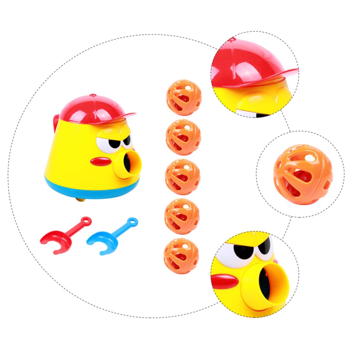 LIOOBO 1Set Electric Bubble Launcher for Engaging Training with Wheel Design and Bells and Fun for Active Play and Crawling Skills Development