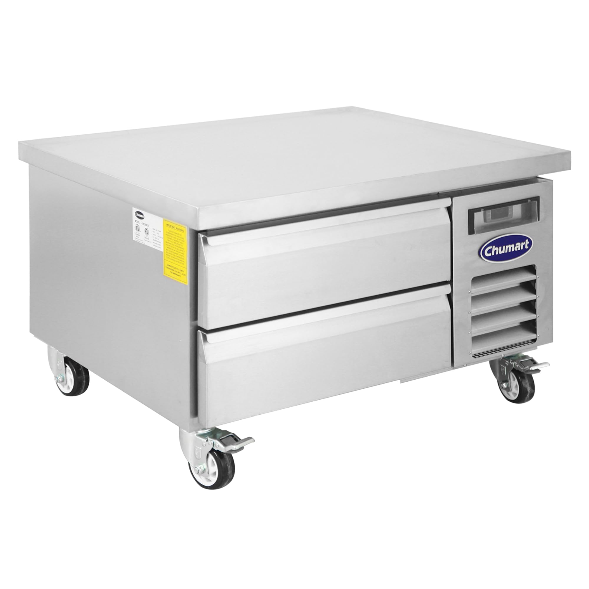 CHUMART f92c3afb-d0cd-44b2-8c40-8450e934c006 Compact Fridge Stainless Steel
