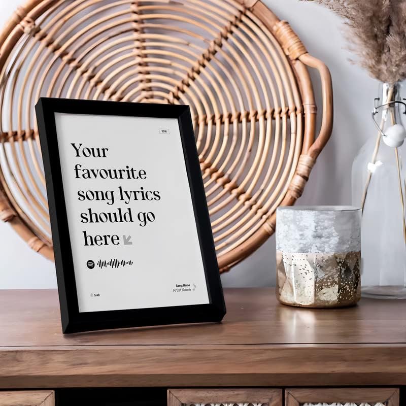 See full amazon price history chart for Ritwikas Personalized Spotify Song Lyrics, Artist Name, Year Digital Print Engineered Wooden Frame For Desk 17 X 22 CM Black & White Set Of 1 Ritwikas Personalized Spotify Song Lyrics, Artist Name, Year Digital Print Engineered Wooden Frame For Desk 17 X 22 CM Black & White Set Of 1 (B0BZQBJG7Y) Amazon Price History, Amazon Price Tracker