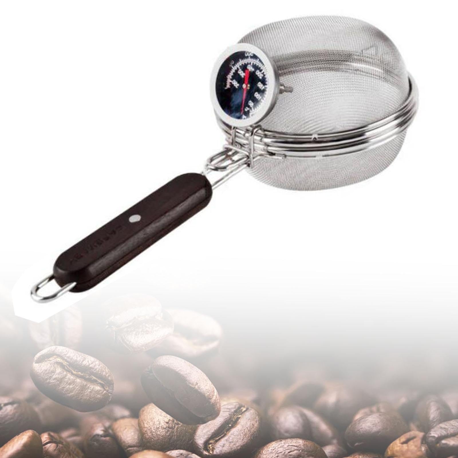 perfk Tostatrice per chicchi di caffè, torrefazione per chicchi di caffè, tostatrice per chicchi di caffè riutilizzabili in acciaio inossidabile per la casa