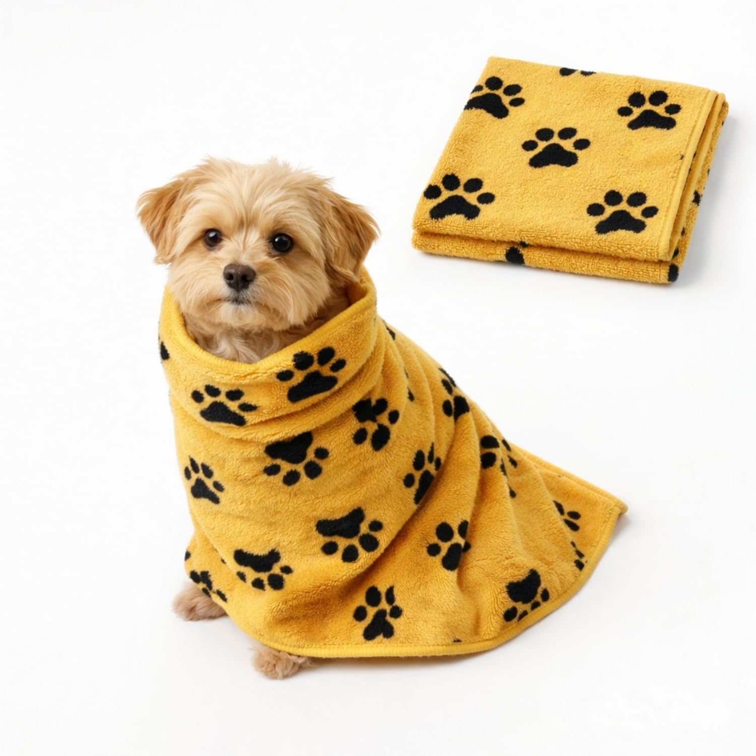 Homeshopa.com Orange Homeshopa Dog Towel, Super Absorbent Microfibre Pet Cloth, Fast Drying Super Soft Pet Bath Towels For Dog And Cat, Machine Washable