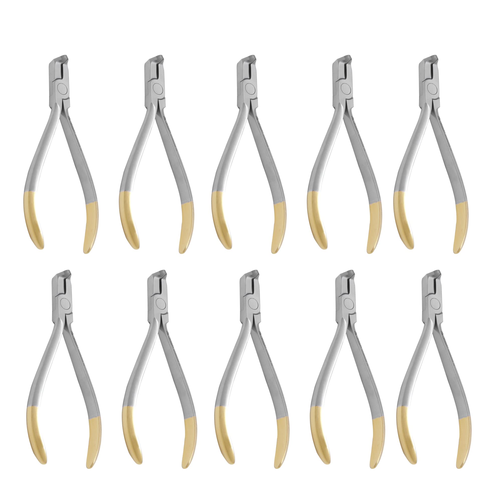 Distal End Cutter Orthodontic Pliers - Orthodontic Flush Cutter, Distal End Cutter With Safety -Dental Surgical Instrument Tool Cut wire orthodontics plier-Tungsten Carbide pack of 10