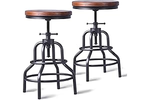 LOKKHAN Vintage Industrial Bar Stool
