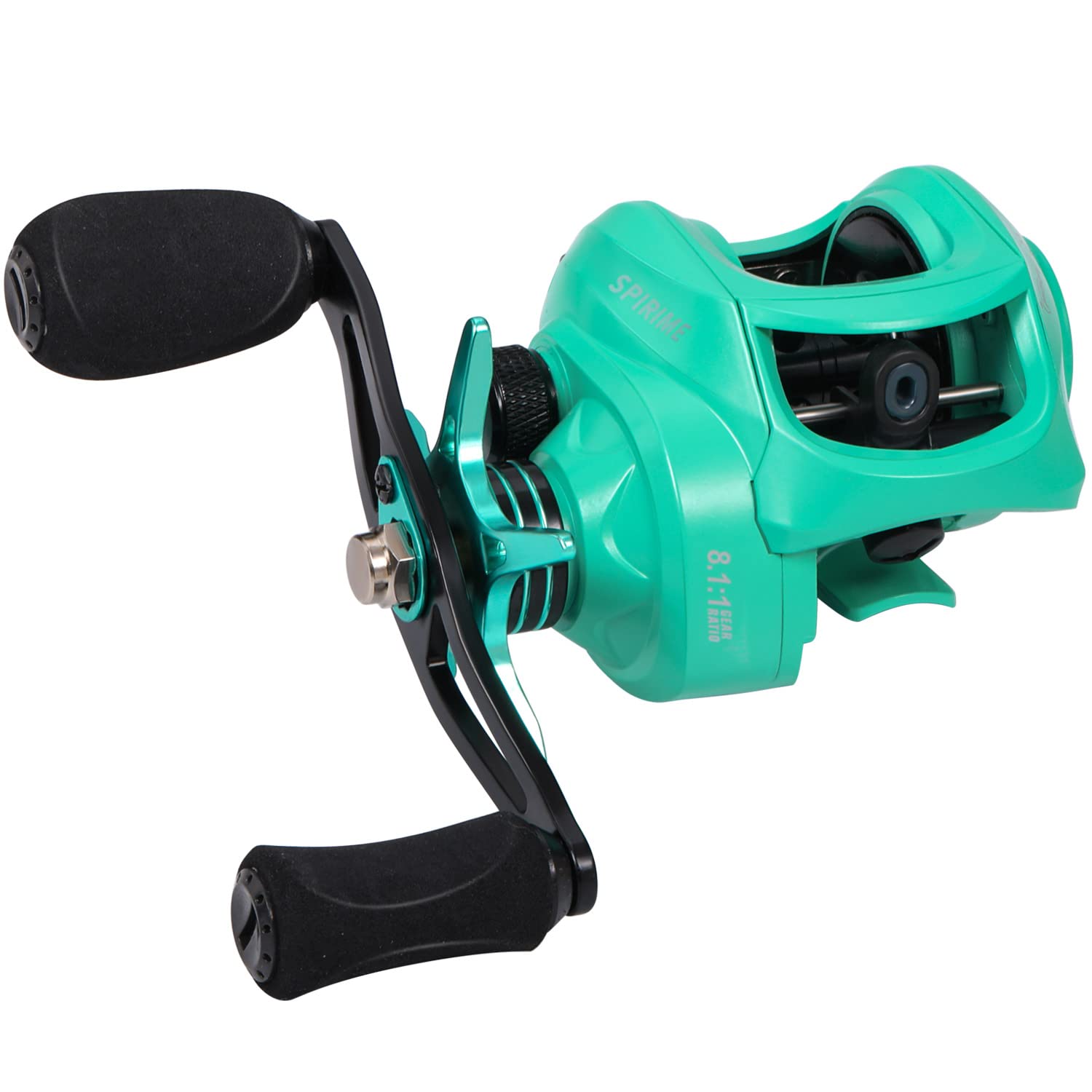 Sougayilang Baitcasting Fishing Reel, Fishing Stuff with 9 + 1 Anti-Reverse Ball Bearings, 8.1:1 High-Speed Gear Ratio Casting Reel-Turquoisee-Right - BigaMart Sougayilang Baitcasting Fishing Reel, Fishing Stuff with 9 + 1 Anti-Reverse Ball Bearings, 8.1:1 High-Speed Gear Ratio Casting Reel-Turquoisee-Right - BigaMart