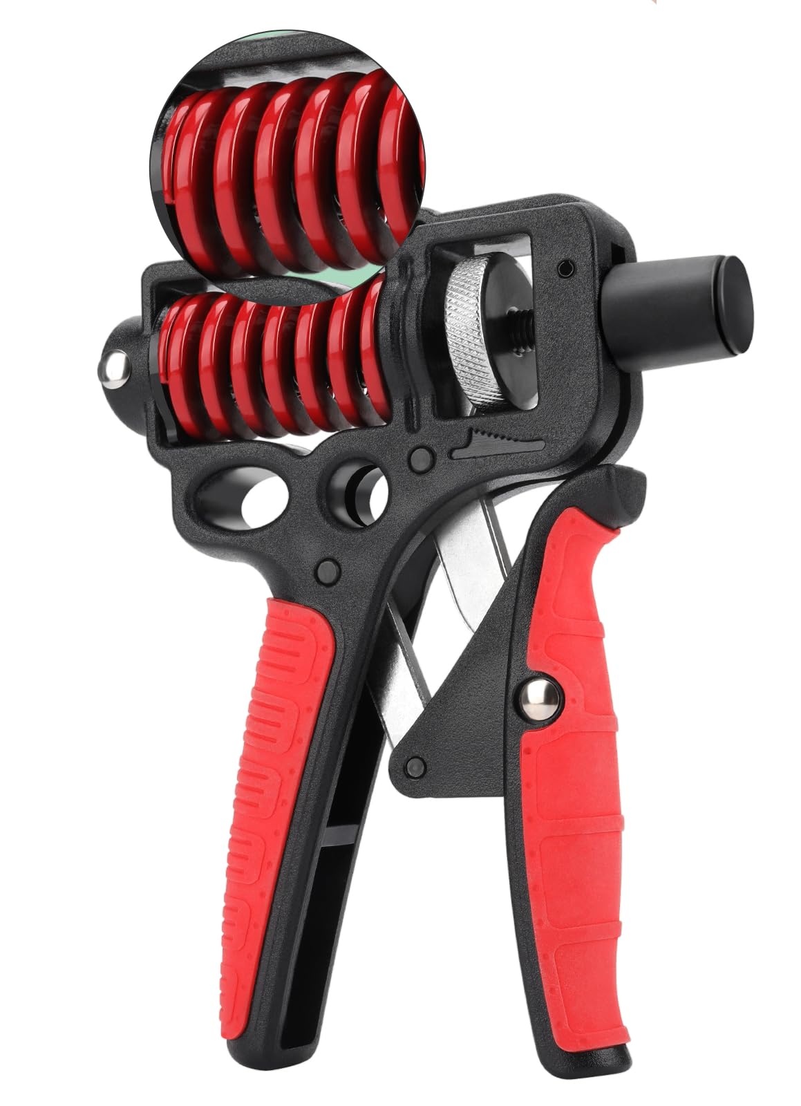 ZSNICE Grip Strength Trainer, Adjustable Resistance 10-200 lbs(5-91kg) Professional Hand Grip with Soft Adhesive Handle,Forearm Strengthener with One Finger Strengthener Great for Finger Exercising