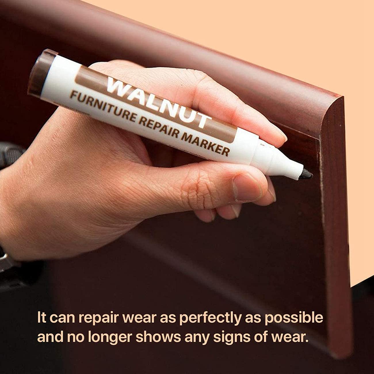 Jkjhbhged Furniture Repair Kit Wood Markers - Set of 17 - Markers and Wax Sticks with Sharpener Kit, for Scratches, Wood Floors