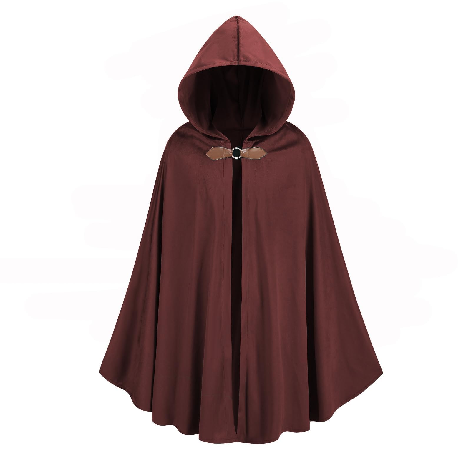 Colorful House Renaissance Cloak for Adult, Medieval Knight Capes Witch Hooded Gothic Helloween Costume