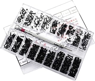 Mobestech 18 Miniature Kit PC Laptop PC Fan Screws Small Laptops Micro Screws Set Small Screw Set Black Screw Group Suite On The Lap Combination Laptop Screws Laptop Screws Assortment Kit