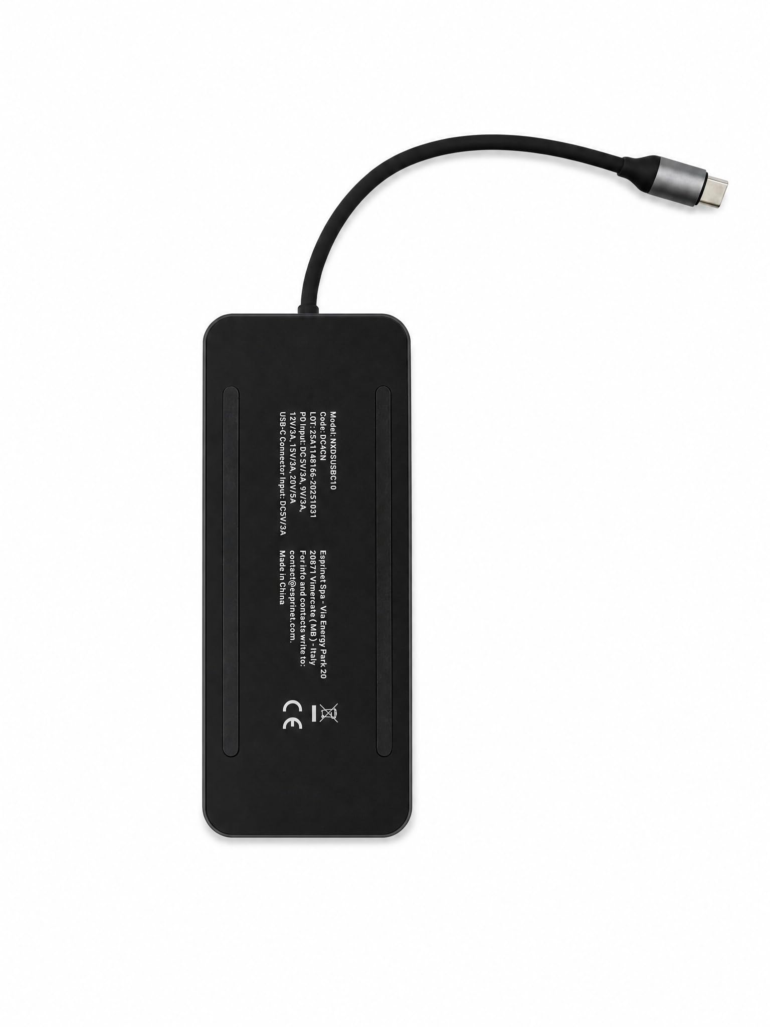 Nilox, Hub USB-C 12 w 1, stacja dokująca, wąska konstrukcja, plug & play
