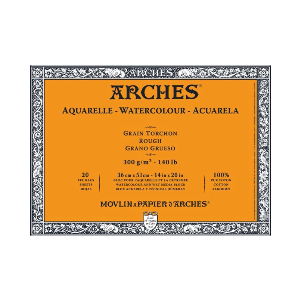 Maruman Arches watercolor paper block 36 x 51 E Coarse 177-171 (japan import)'