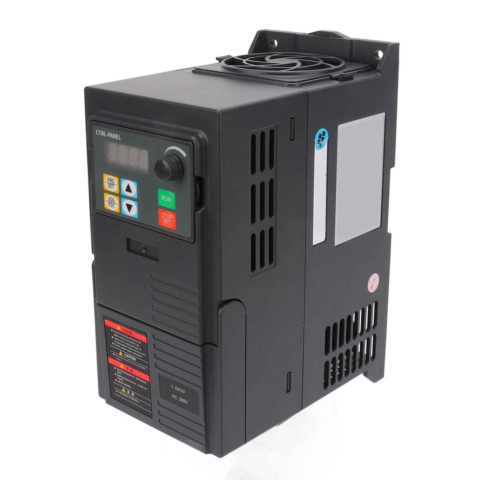 Convertidor de Frecuencia, Variador de Frecuencia, Trifásico 380‑440 V Entrada 0‑440 V Salida Convertidor de Frecuencia Inversor VFD (2,2 Kw, Controles de Motor Eléctrico (1.5kw)