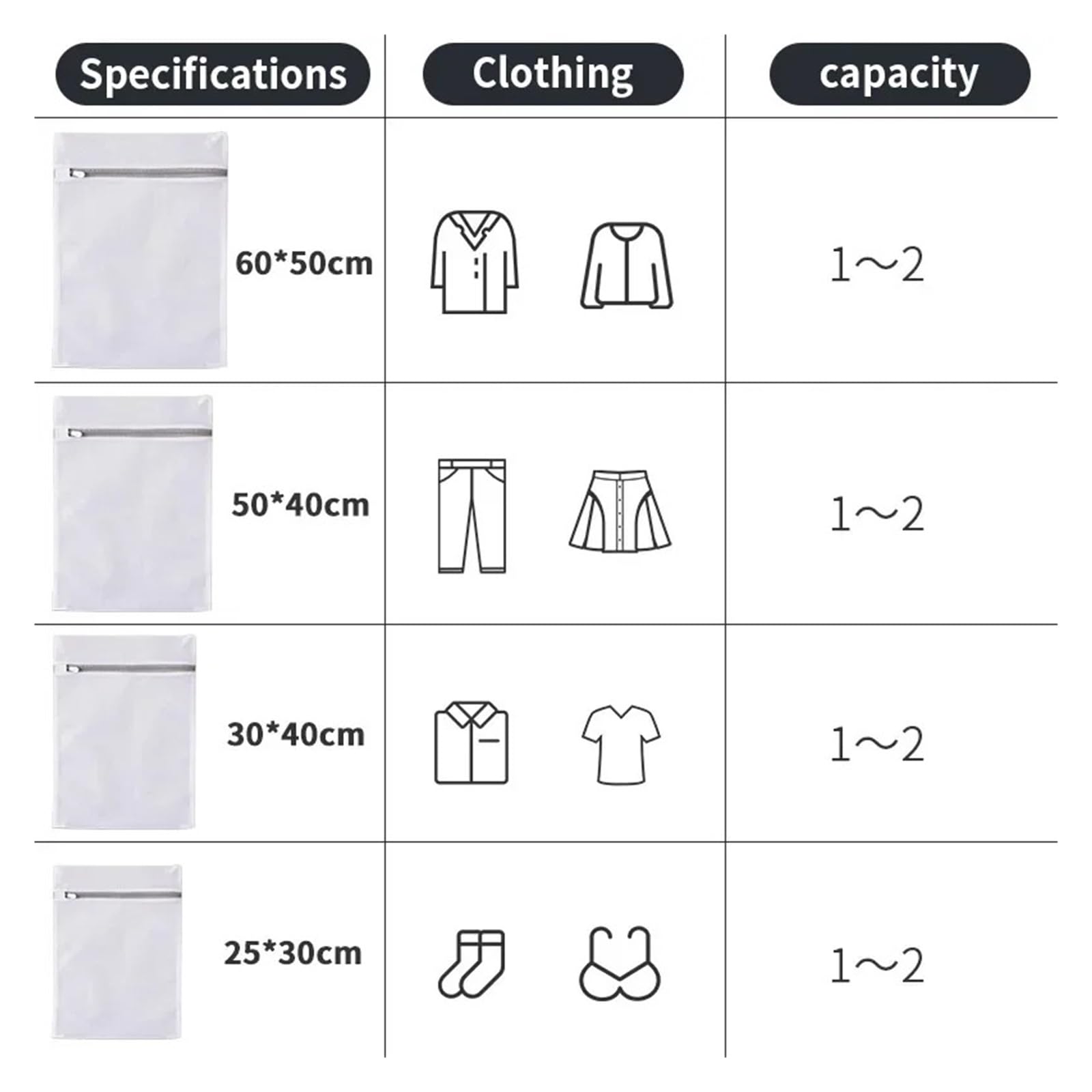 10Pcs Mesh Laundry Bags Honeycomb Organizer Reusable Washing Machines Bag Bra Für Kleidung(40X50cm)