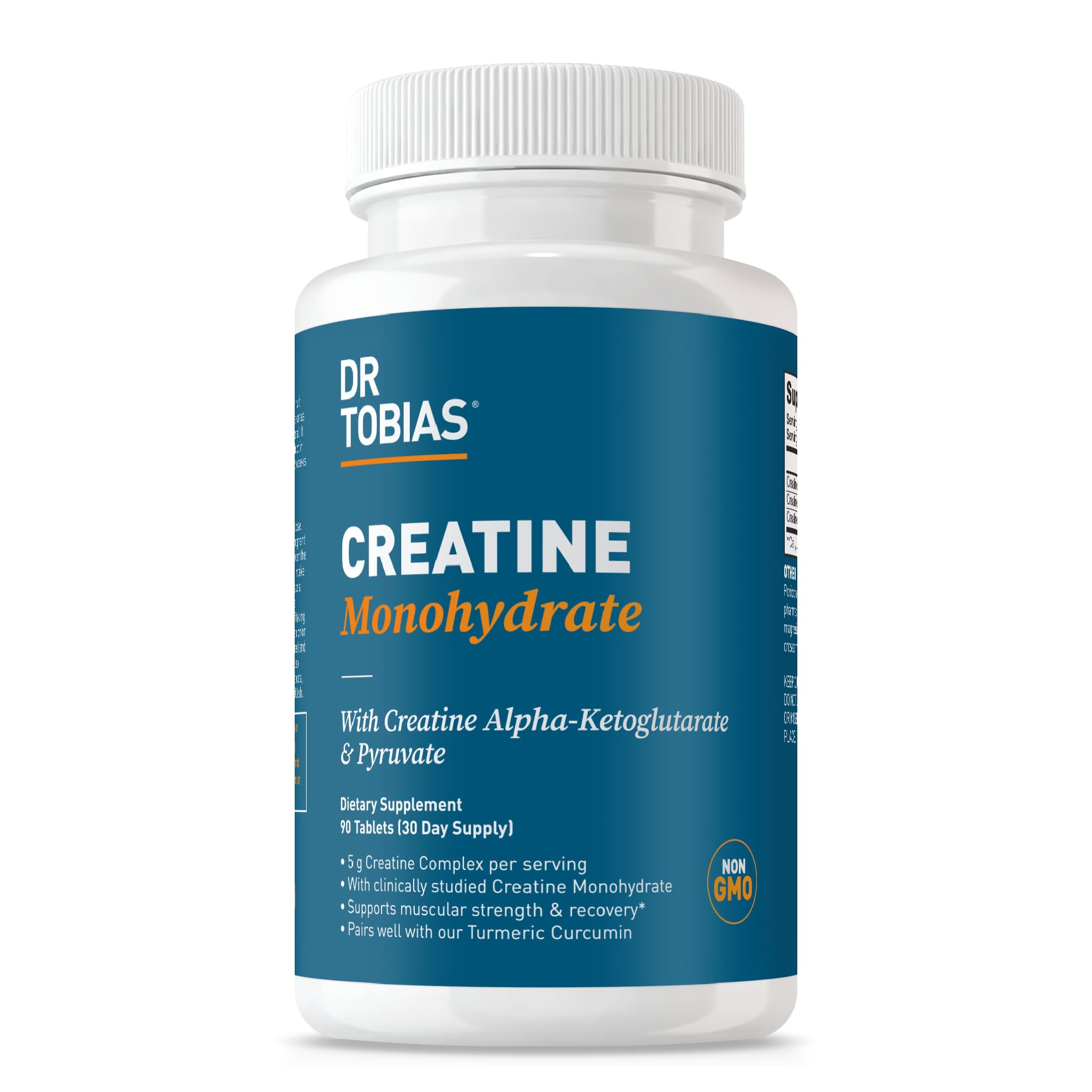 Dr. Tobias Creatine Monohydrate Complex 5 g 90 Tablets | Creatine Pills