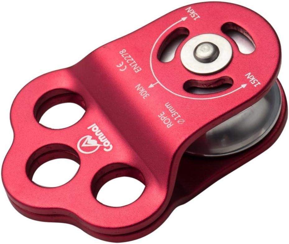 Triple Attachment System Pulley for Climbing - 30KN Load Limit