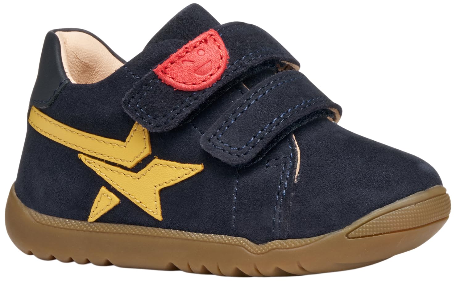 Geox Baby B Macchia Boy First Steps Navy/Ochre, 19 EU