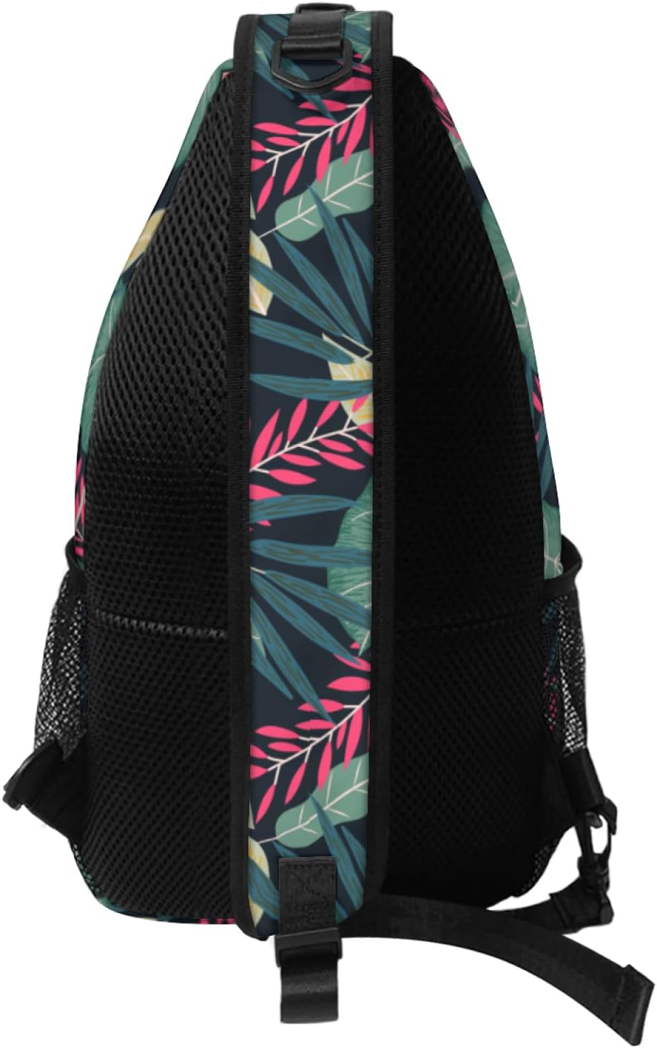 Crossbody Sling Leaves Pattern Backpack Chest Bag Waterproof Daypack Fanny Pack Cross Body Bag for Women Men Travel Shopping Leisure Sport