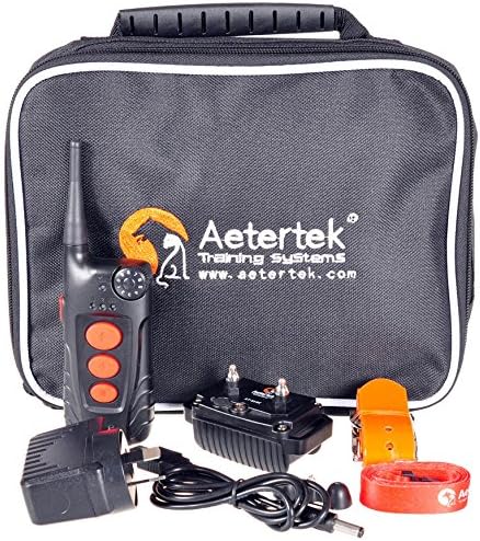 Aetertek At-918c 100% Waterproof Rechargeable Dog Training Shock Collar 600 Yard, Auto Anti Bark Function (one Dog Collar)