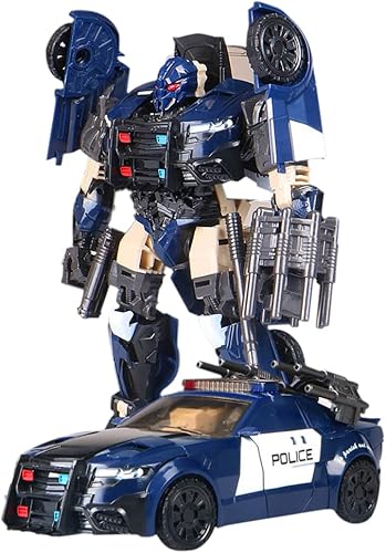 Miniatura 5 de Robots de aleación de deformación para automóvil, montaje manual, figura de acción, decoración de escritorio, modelo coleccionable, regalos de