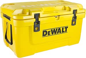DEWALT 65 Qt Roto Molded Cooler, Heavy Duty Ice Chest for Camping, Sports & Outdoor Activities