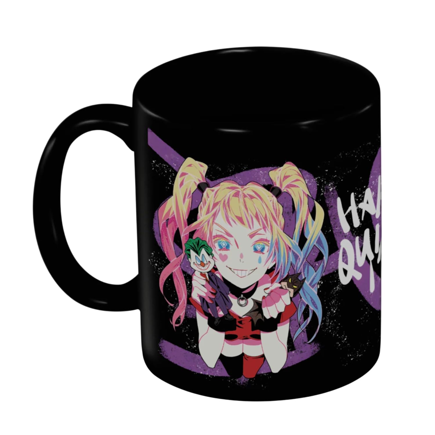 Pyramid International Batman(Harley Quinn Pigtails) Black Mug - 10Oz / 315Ml Ceramic Mug - One Size