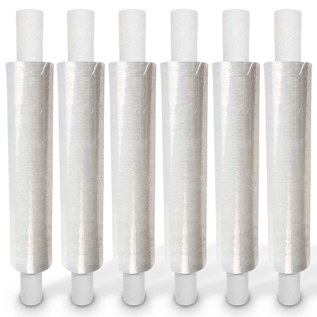 G4GOODS® 6 Rolls Clear Stretch Film 400mm x 300m x 20mu - (1.75kg) Extended Core Tear Resistant Shrink Wrap & Stretch Wrap Water Proof Industrial Cling Film Multi-Use Pallet Wrap & Furniture
