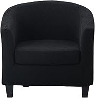 Vista 32 de CRFATOP Fundas para silla de club de 2 piezas, fundas para sillón de bañera, fundas de sillón con estampado suave y redondo para silla de sofá