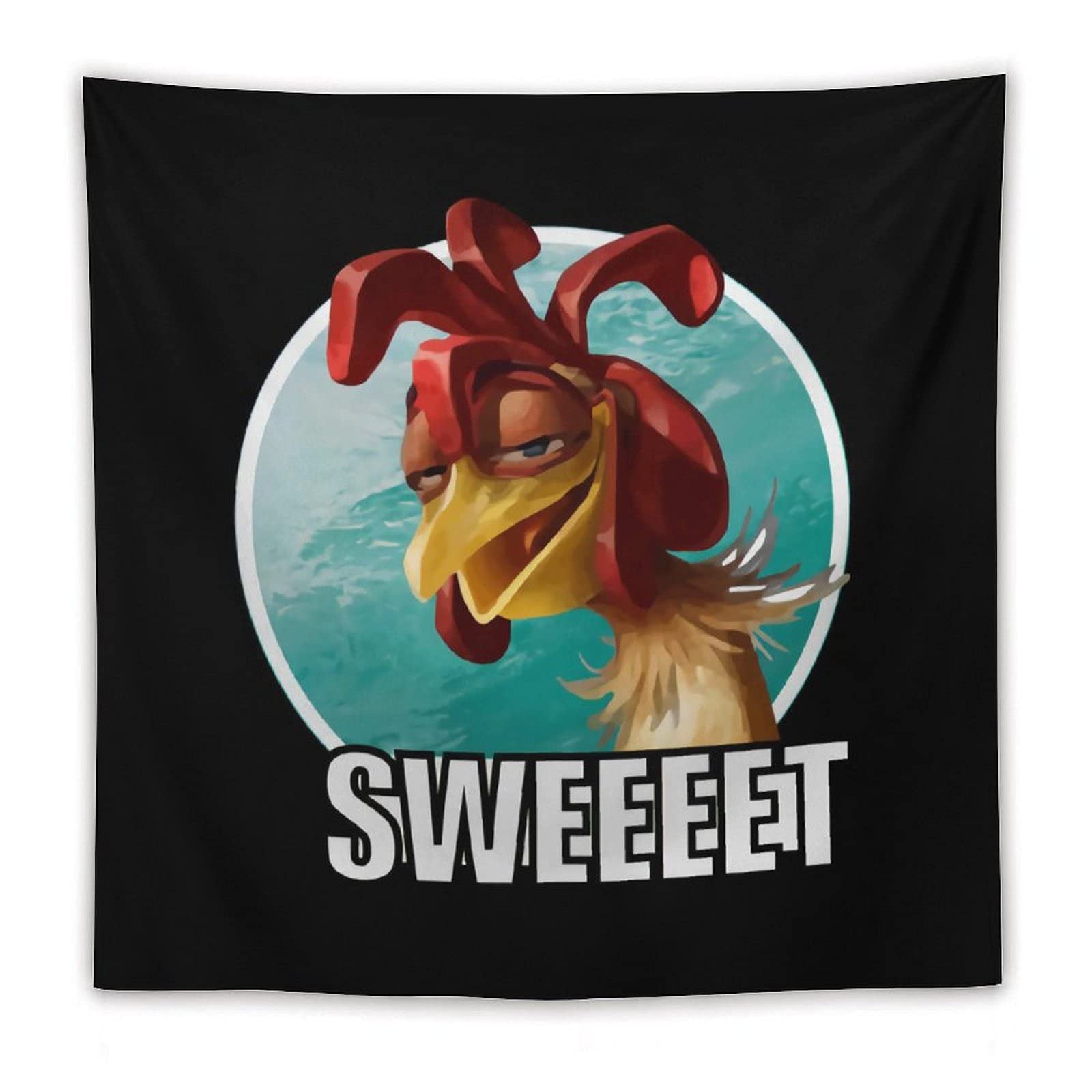 CYUASUAP Chicken Joe Tribute Living Room Tapestry, Bedroom Decoration Mural,Dormitory Home Art,Wall Hanging 60"x60"